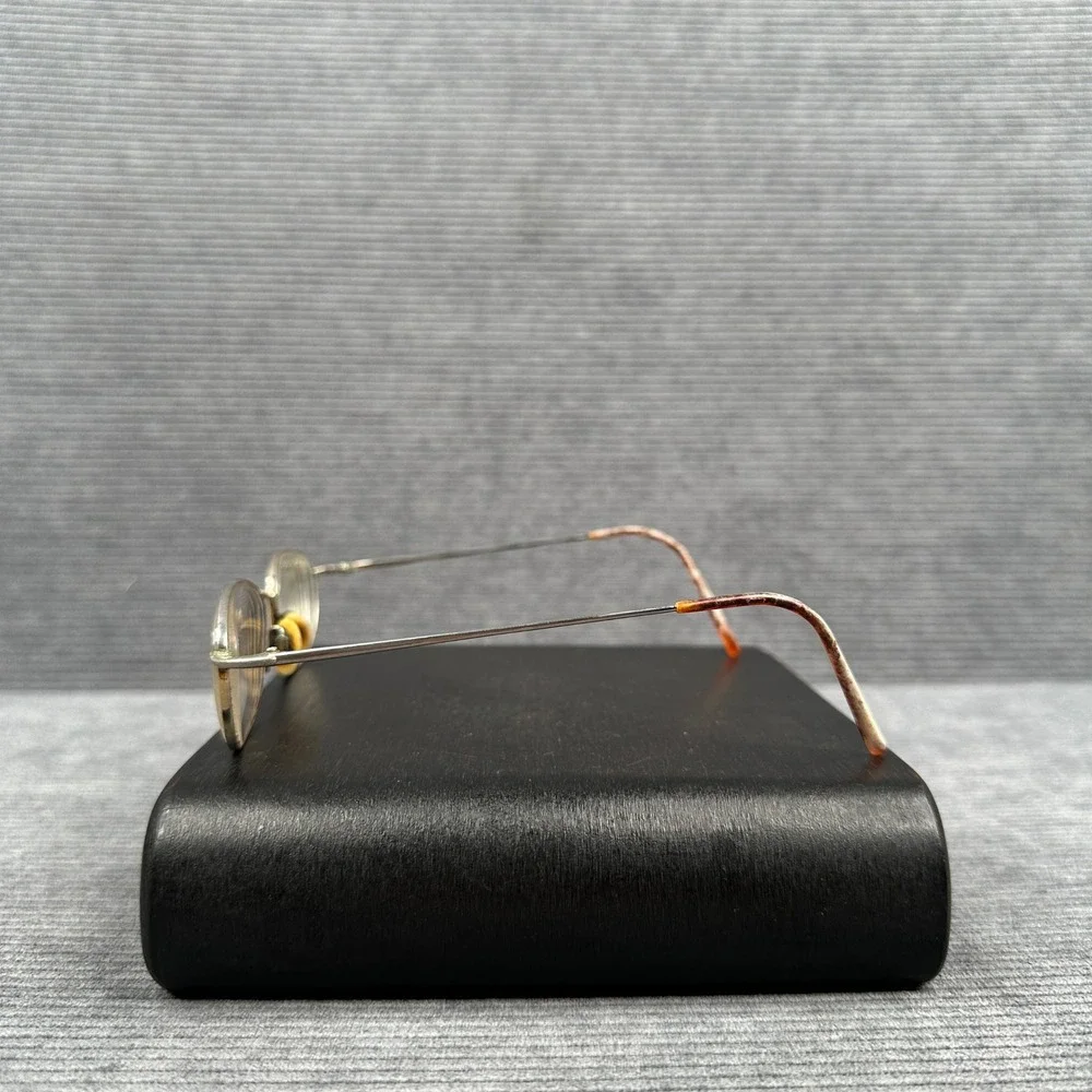 Vintage Oval Wire Frame Eyeglasses Metallic Minimalist Restoration Project